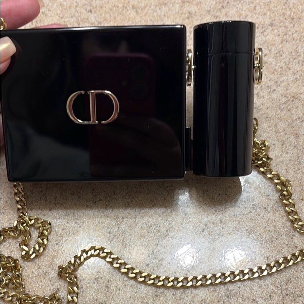 Dior Black and Gold Mini Bag - Picture 2 of 7